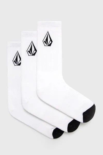 Носки (3 пары) Volcom, белый