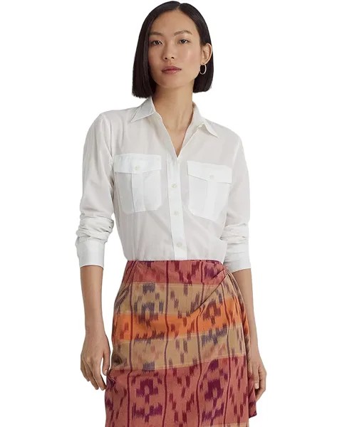 Рубашка LAUREN Ralph Lauren Cotton Voile, белый