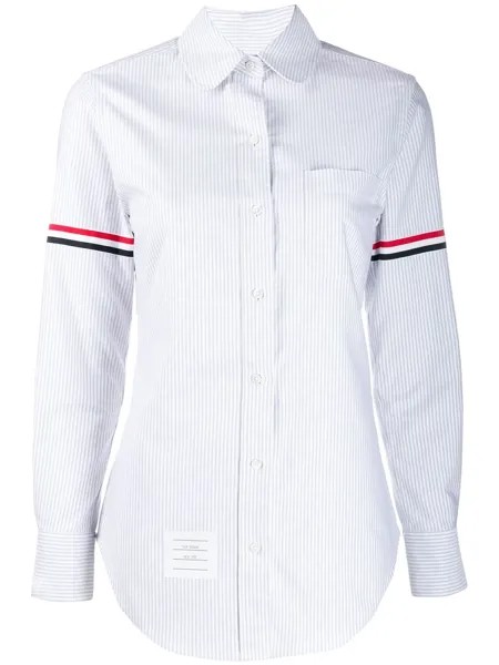 Thom Browne рубашка оксфорд в полоску University Stripe