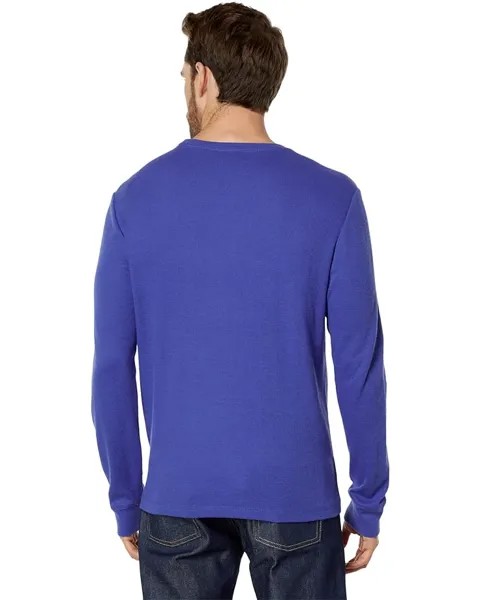 Рубашка U.S. POLO ASSN. Long Sleeve Crew Neck Solid Thermal Shirt, цвет Dazzling Blue