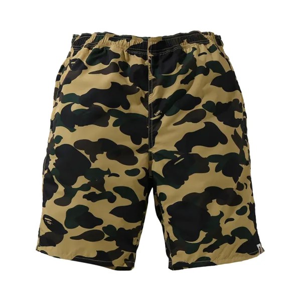 Пляжные шорты BAPE 1st Camo, Желтые