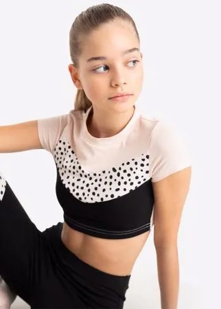 Спортивный топ с принтом для девочки Gloria Jeans