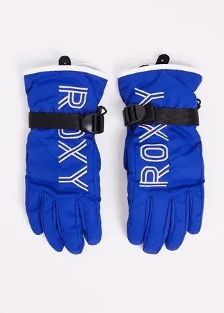 Синие лыжные перчатки Roxy Freshfield-Синий