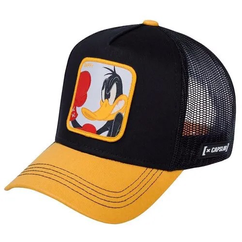 Бейсболка CAPSLAB арт. CL/LOO3/1/DUK Looney Tunes Daffy Duck (черный / желтый), размер UNI