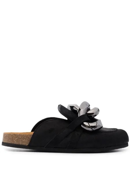 JW Anderson слиперы с цепочкой, черный