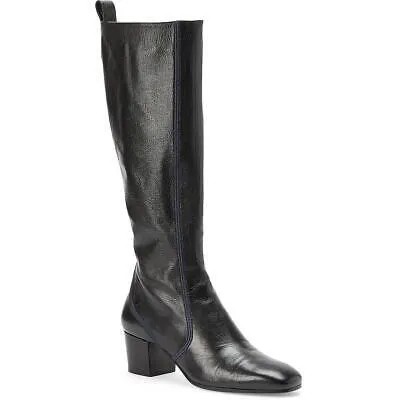 Женские черные кожаные высокие сапоги до колена Chloe, обувь 38, средний (B,M) BHFO 3428