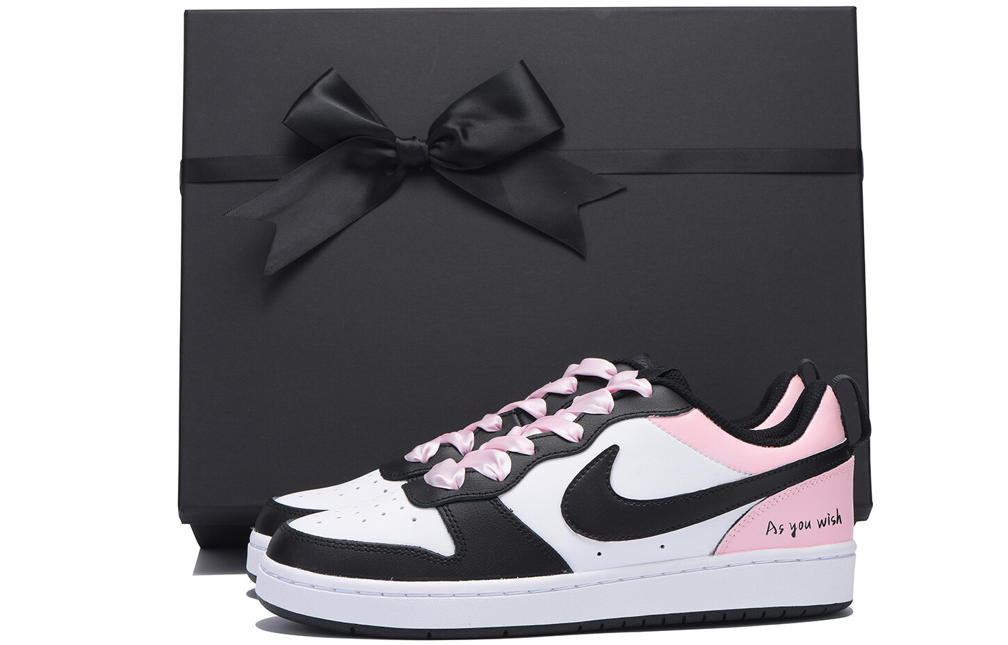 Кроссовки Nike Court Borough Skateboarding Shoes Women's Low-top Pink, розовый