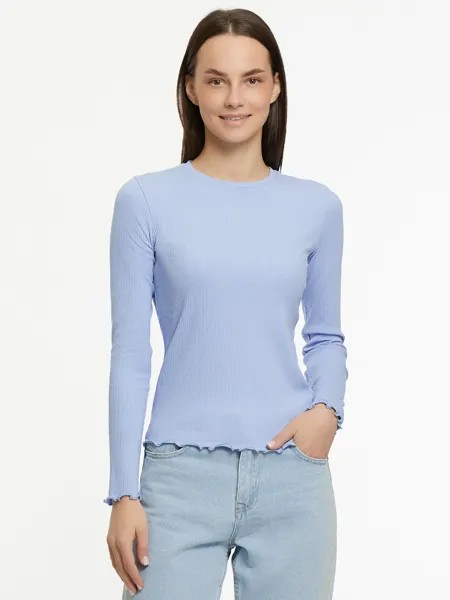 Лонгслив женский oodji 14211018-1 синий 2XL