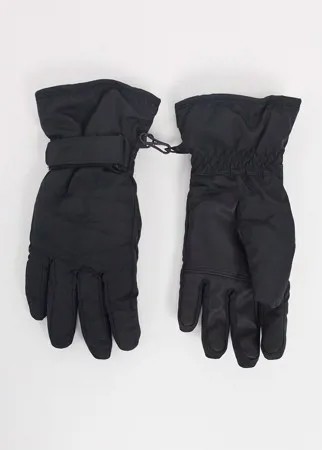 Черные лыжные перчатки Protest Finest-Черный
