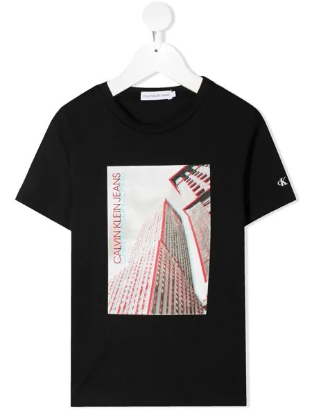 Calvin Klein Kids футболка с круглым вырезом и фотопринтом
