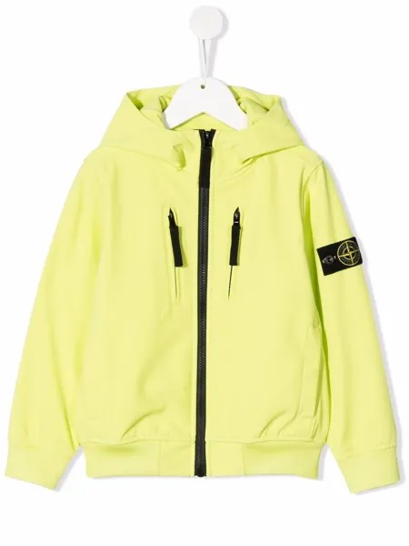 Stone Island Junior худи на молнии с логотипом Compass