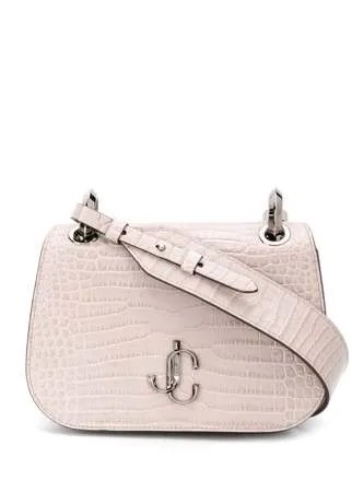 Jimmy Choo маленькая сумка через плечо Varenne с тиснением под кожу крокодила