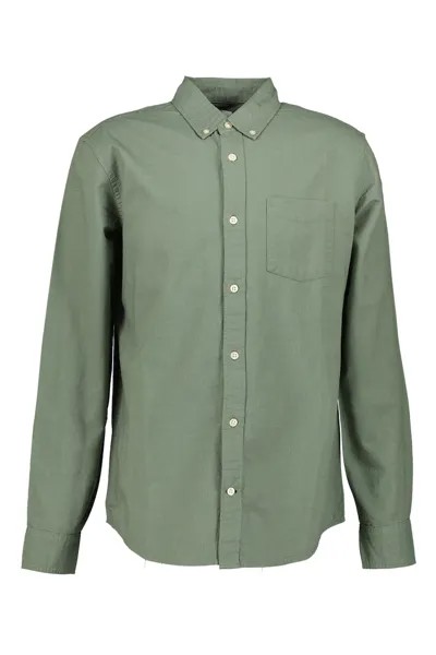 Рубашка с нагрудным карманом Gap, зеленый