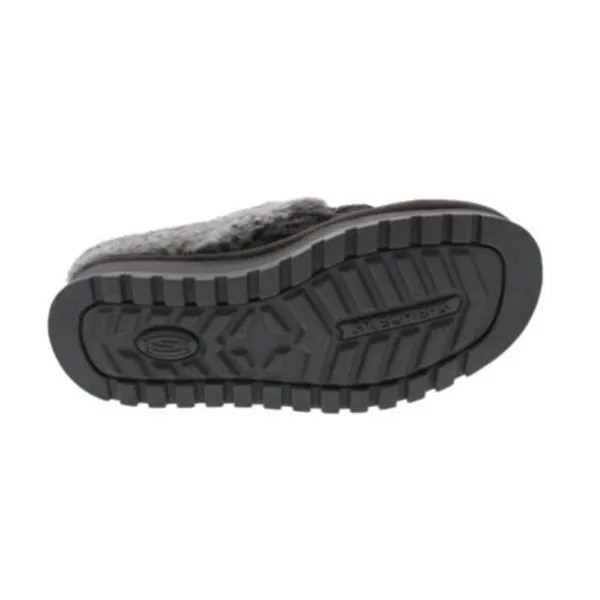 Женские тапочки-мюли без шнуровки Keepsakes из искусственного меха Skechers, цвет Charcoal