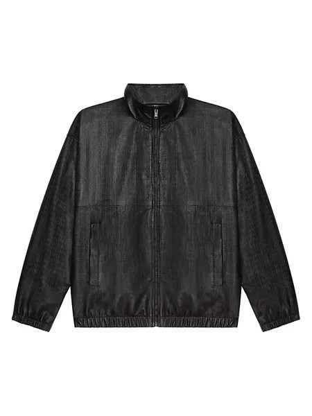 Спортивная куртка из кожи 4G Givenchy, черный