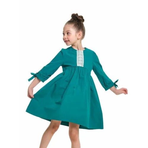 Платье Mini Maxi, размер 104, синий, зеленый