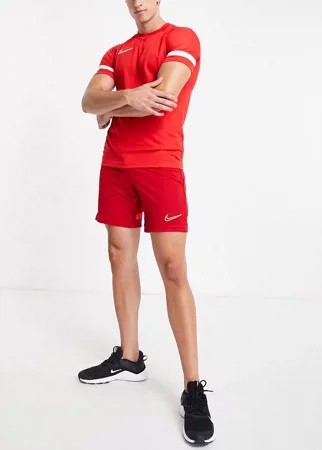 Красные шорты Nike Football Dri-FIT Academy 21-Черный цвет