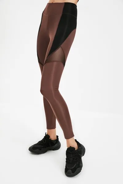 Леггинсы женские Trendyol TWOAW21TA0036 коричневые S