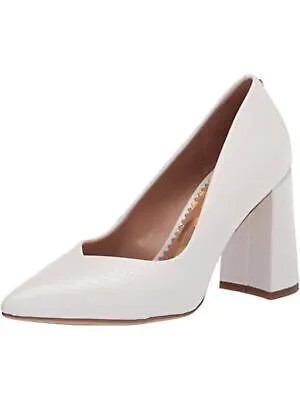 CIRCUS BY SAM EDELMAN Женские туфли-лодочки без шнуровки Marlee White Snake Marlee Toe Block Heel Slip On 6 M