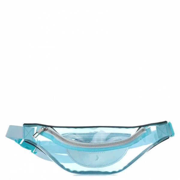 Поясная сумка женская Calzetti TRANSPARENT BELT BAG NEW, голубой/серый