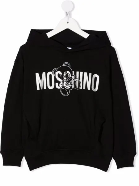 Moschino Kids худи Teddy Bear с логотипом