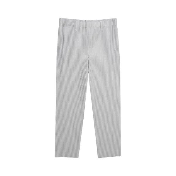 Базовые плиссированные брюки Homme Plissé Issey Miyake, Светло-серые