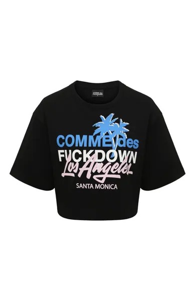 Хлопковая футболка Comme des Fuckdown