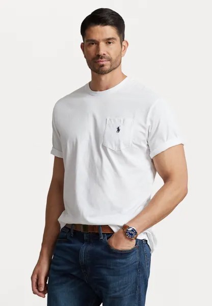 Базовая футболка POCKET Polo Ralph Lauren Big & Tall, белый