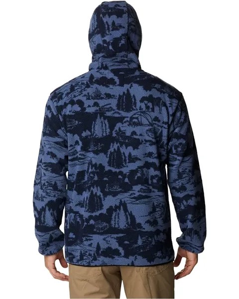 Худи Columbia Helvetia Hoodie, цвет Collegiate Navy Roasted Print