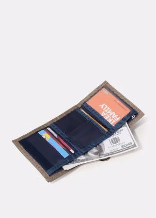 Men Casual Solid Color Multi-Slots Waterproof Nylon Short Wallet Purse