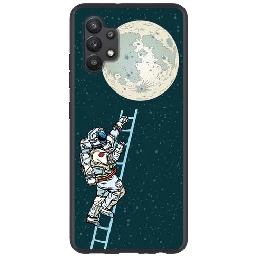Силиконовый чехол с рисунком Космонавт для Samsung Galaxy A32, Anycase PR0002119