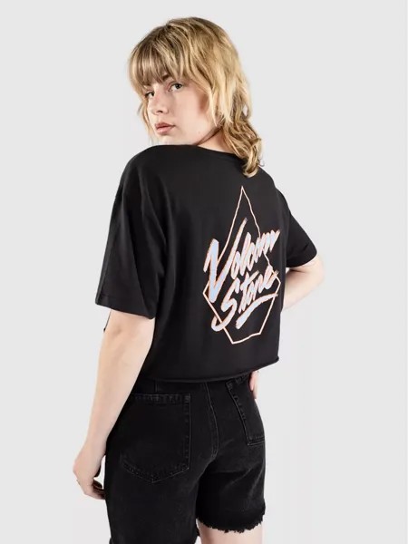 Просто отделочная футболка Volcom, черный