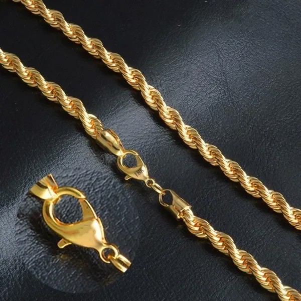 Простое витое ожерелье Twist Chain для женщин