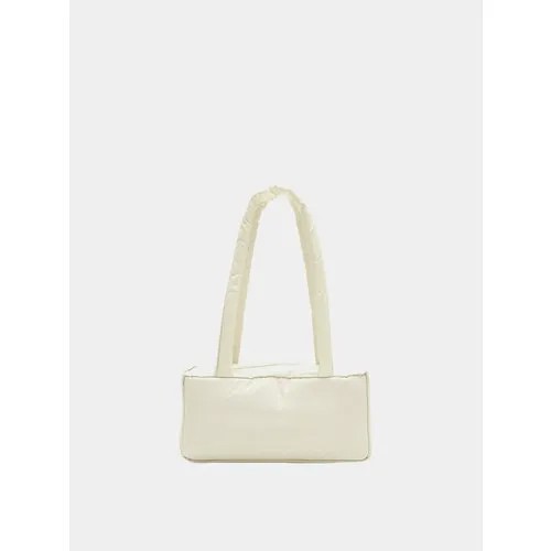 Сумка AMOMENTO Padded Square Shoulder Bag, бежевый