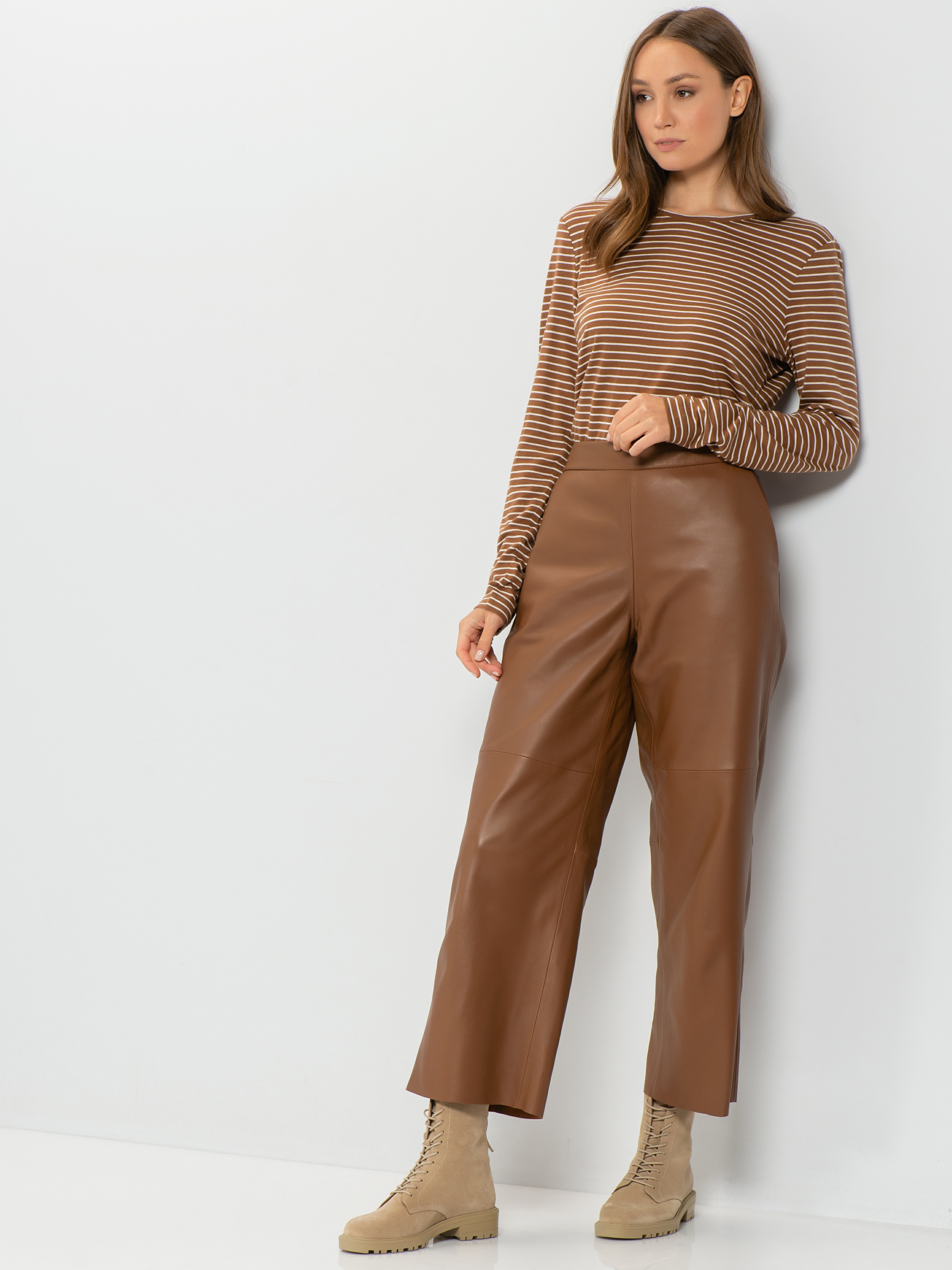 Лонгслив женский Gerry Weber 670245-35045-7115 коричневый 38