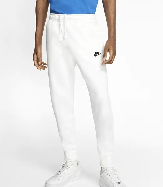 Белые флисовые джоггеры Nike Mens Sportswear Club, размеры XL, XXL, BV2671-100