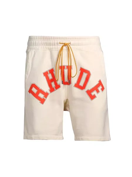 Хлопковые спортивные шорты с логотипом Rhude Eagles R H U D E, белый