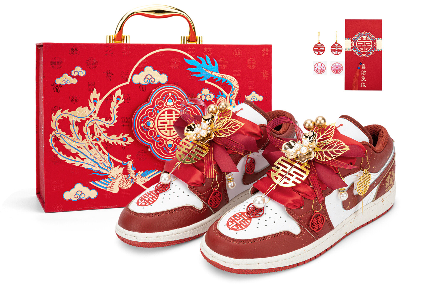 Кроссовки Air Jordan 1 Vintage Basketball Shoes Women's Low-top, золотой