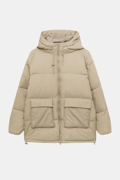 Куртка женская Pull&Bear PUL550692669 бежевая S. Доставка из-за рубежа.