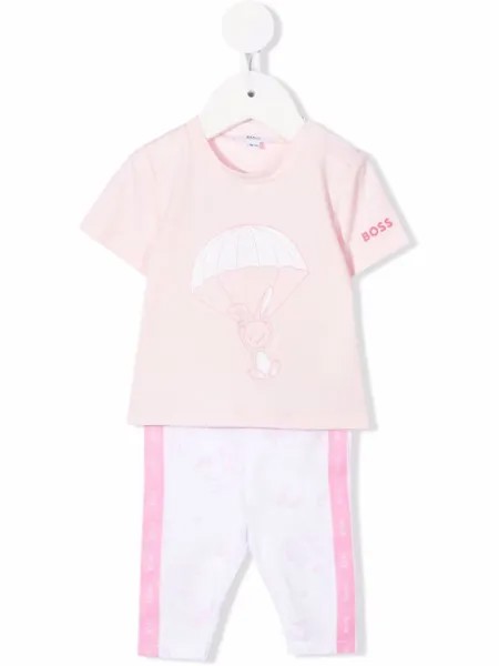 BOSS Kidswear спортивный костюм с принтом