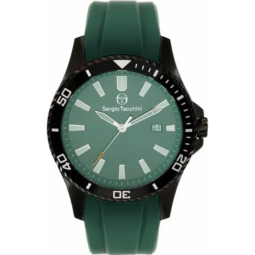 Наручные часы SERGIO TACCHINI, зеленый, черный