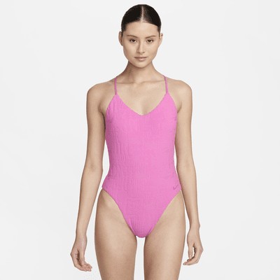 Купальник Nike Swim Retro Flow, цвет Playful Pink
