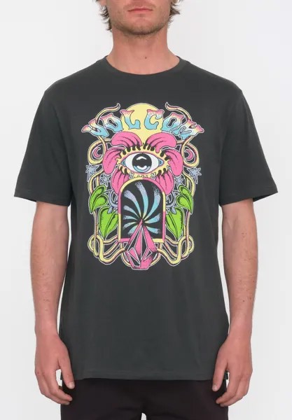 Футболка с принтом EYE SEE YEW SST Volcom, цвет stealth