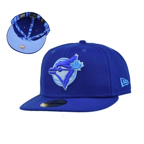 Мужская приталенная шляпа New Era Toronto Blue Jays 59Fifty Monocamo темно-светлая королевская