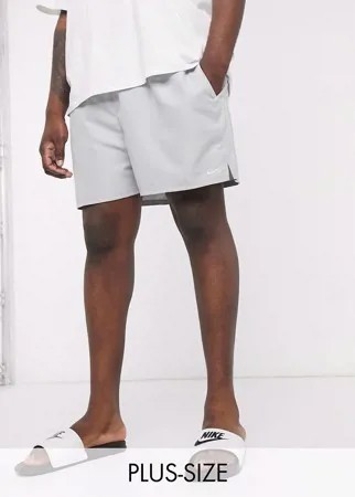 Серые волейбольные шорты 5 дюймов Nike Swimming Plus-Серый
