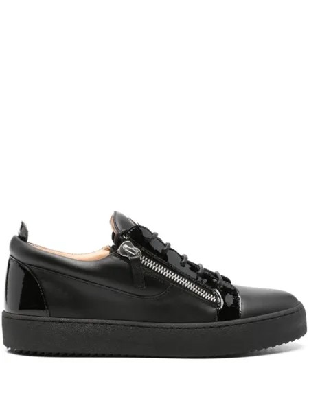 Giuseppe Zanotti кожаные кеды Фрэнки, черный