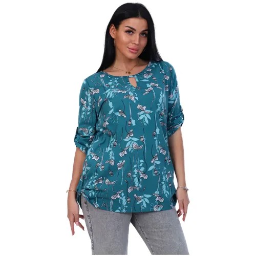Женская рубашка /New Life jersey/ Женская трикотажная блузка , размер 66