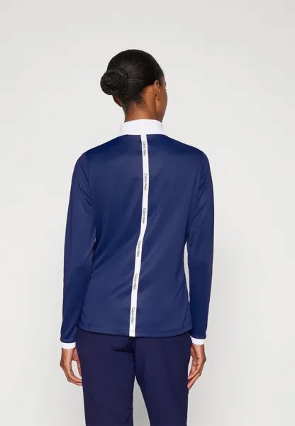 Рубашка поло WHITNEY SLEEVE Calvin Klein, темно-синий