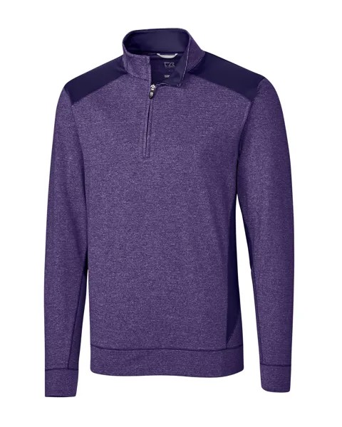 Мужская куртка в стиле колор-блок Cutter & Buck Shoreline, цвет College Purple Heather