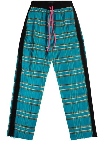 AMIRI спортивные брюки в клетку, синий